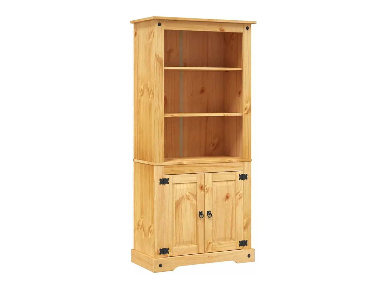 Biblioteca|vidaxl Guarda-louças Corona Range em pinho mexicano 80x40x170 cm Natural claro