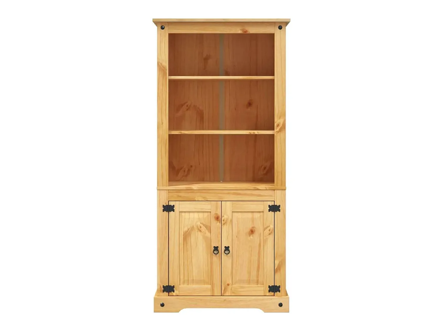 Biblioteca|vidaxl Guarda-louças Corona Range em pinho mexicano 80x40x170 cm Natural claro
