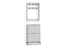 Móvel De Entrada*Vicco Guarda-roupa 60x24x92 eliza Branco