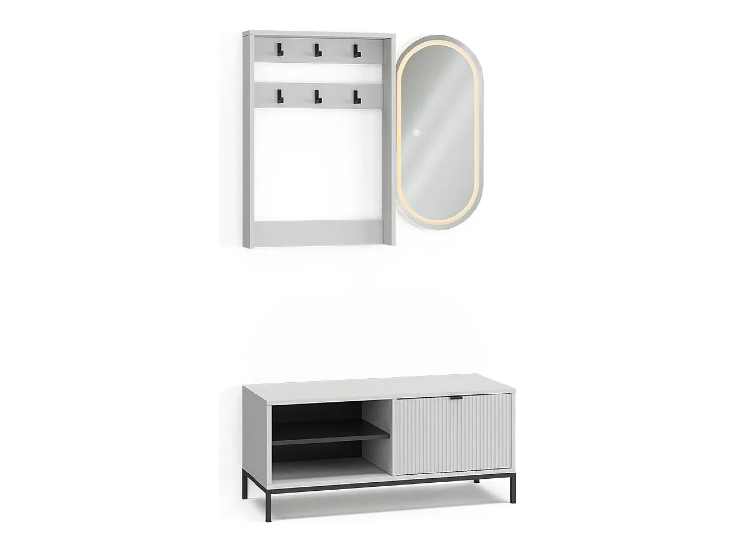 Móvel De Entrada|Vicco Guarda-roupa 100x40x45 eliza Branco