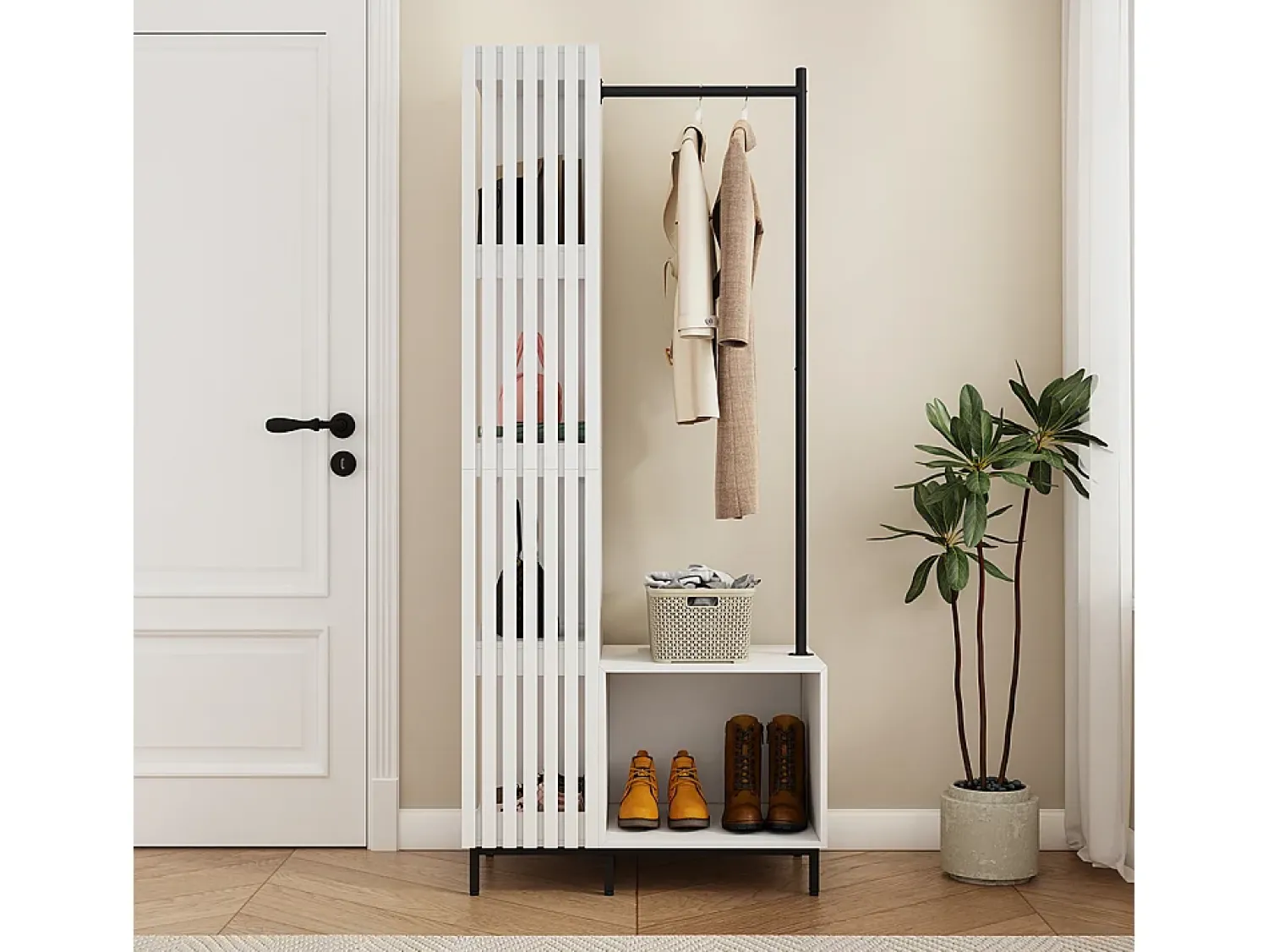 Móvel De Entrada*Vicco Guarda-roupa 80x45x187 zinto Branco