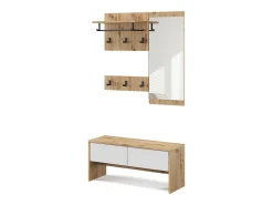 Móvel De Entrada*Vicco Guarda-roupa /artesanal 90x30.1x40 selena Branco