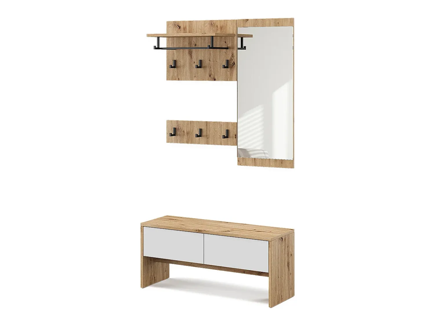 Móvel De Entrada*Vicco Guarda-roupa /artesanal 90x30.1x40 selena Branco