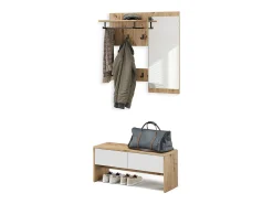 Móvel De Entrada*Vicco Guarda-roupa /artesanal 90x30.1x40 selena Branco