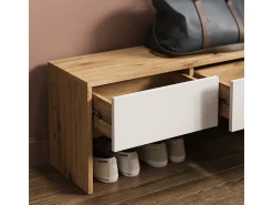 Móvel De Entrada*Vicco Guarda-roupa /artesanal 90x30.1x40 selena Branco