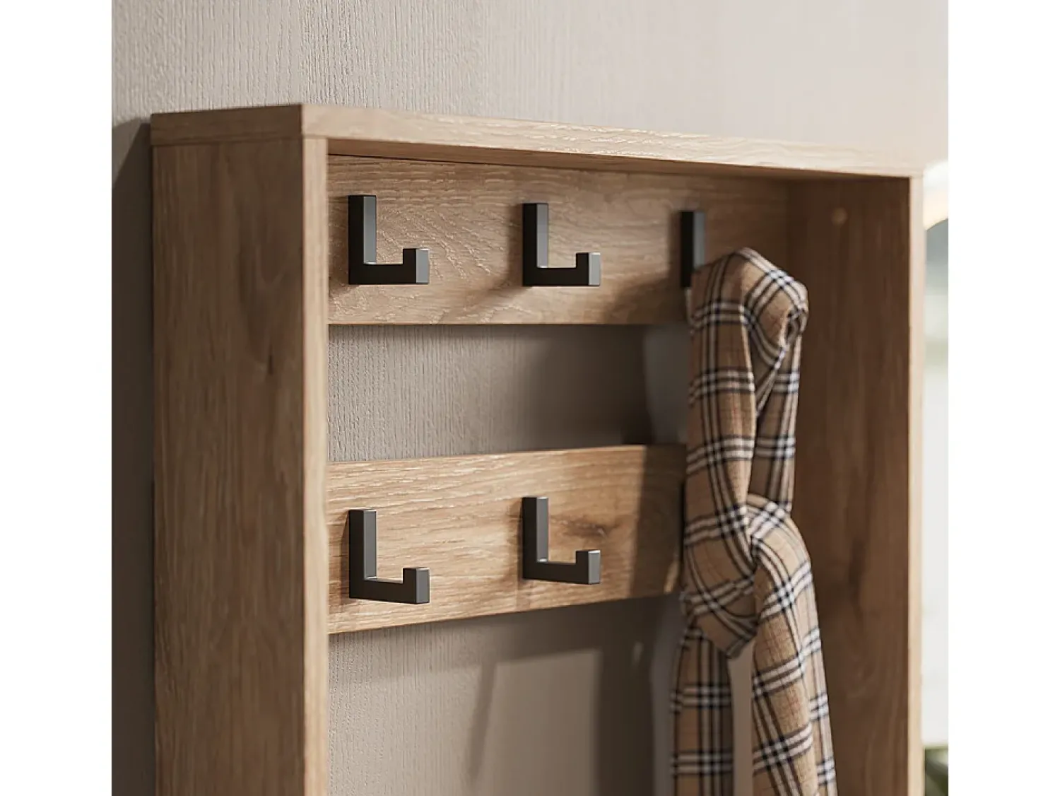 Móvel De Entrada*Vicco Guarda-roupa carvalho viking 100x40x45 eliza Natural escuro