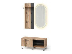 Discount Vicco Guarda-roupa carvalho wotan 100x38x100 amber Natural escuro