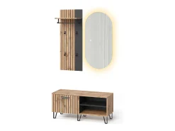 Móvel De Entrada|Vicco Guarda-roupa carvalho wotan 43x26.6x110 amber Natural escuro