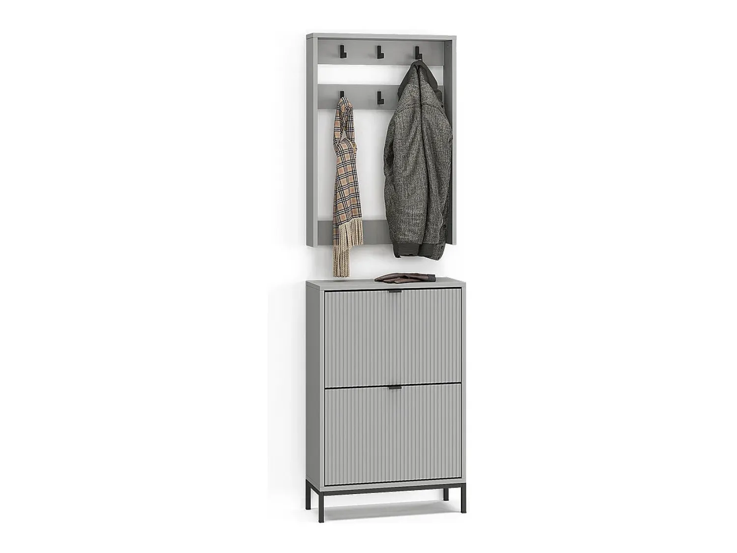 Móvel De Entrada|Vicco Guarda-roupa cinza 60x24x92 eliza Cinzento