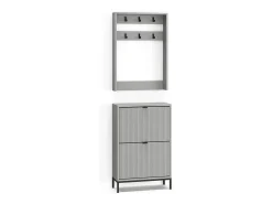 Móvel De Entrada|Vicco Guarda-roupa cinza 60x24x92 eliza Cinzento