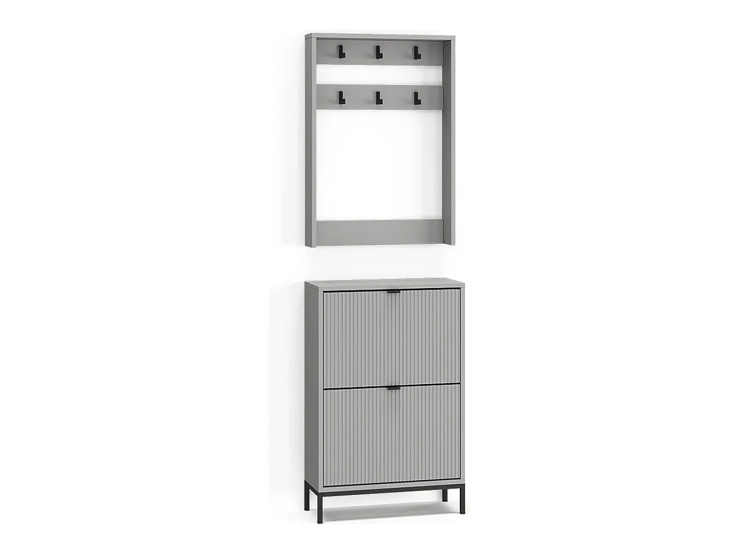 Móvel De Entrada|Vicco Guarda-roupa cinza 60x24x92 eliza Cinzento