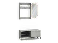 Móvel De Entrada|Vicco Guarda-roupa cinza 100x40x45 eliza Cinzento