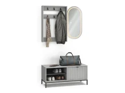 Móvel De Entrada|Vicco Guarda-roupa cinza 100x40x45 eliza Cinzento