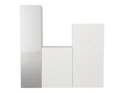 Móvel De Entrada|Vente-unique Guarda-roupa modular com 1 espelho e 3 portas - TELEZA Branco