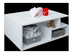 New haaus Mesa de centro Tapa, branca, 80 x 50 x 40 cm Branco