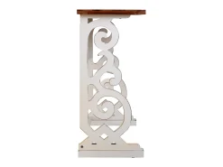 Consola| Hall de entrada em madeira laqueada branca Branco