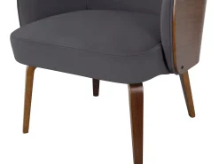 Poltrona*Loft24 Haruko | Cadeira Lounge em Antracite Cinzento