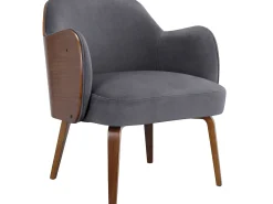 Poltrona*Loft24 Haruko | Cadeira Lounge em Antracite Cinzento