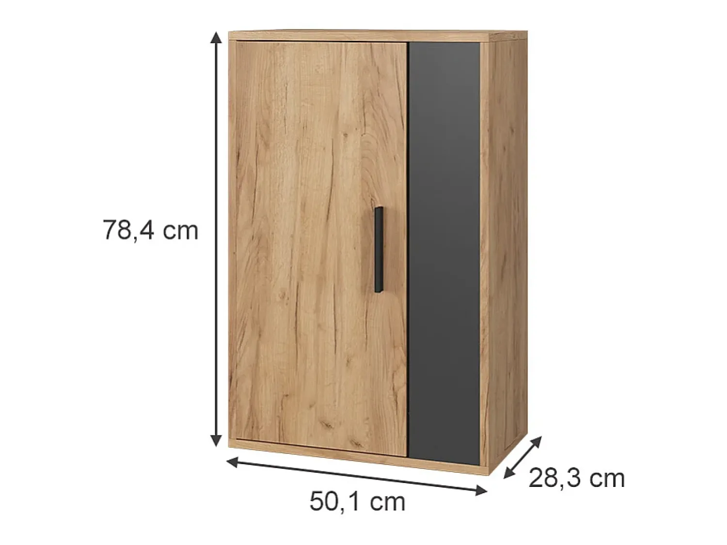 Online Vicco Hängeschrank carvalho goldkraft/antracite 50.1x28.3x78.4 berno Natural escuro