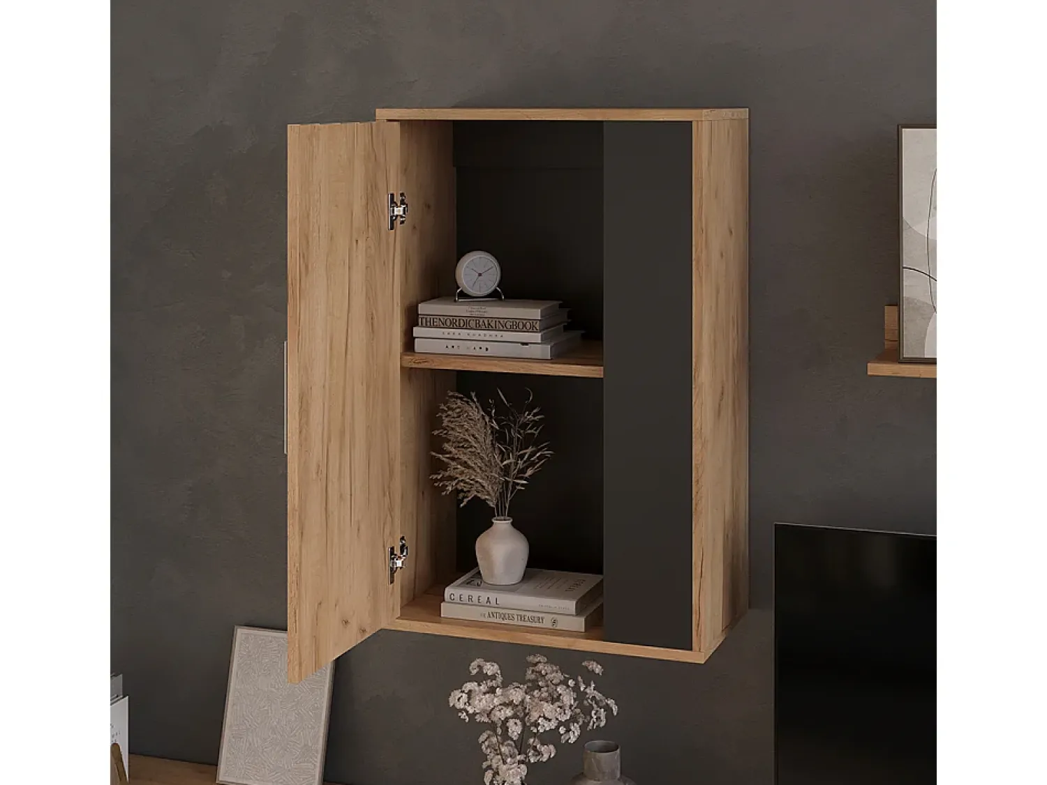 Online Vicco Hängeschrank carvalho goldkraft/antracite 50.1x28.3x78.4 berno Natural escuro