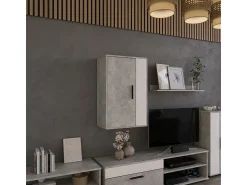 Prateleira|Vicco Hängeschrank concreto/branco 50.1x28.3x78.4 berno Cinzento claro