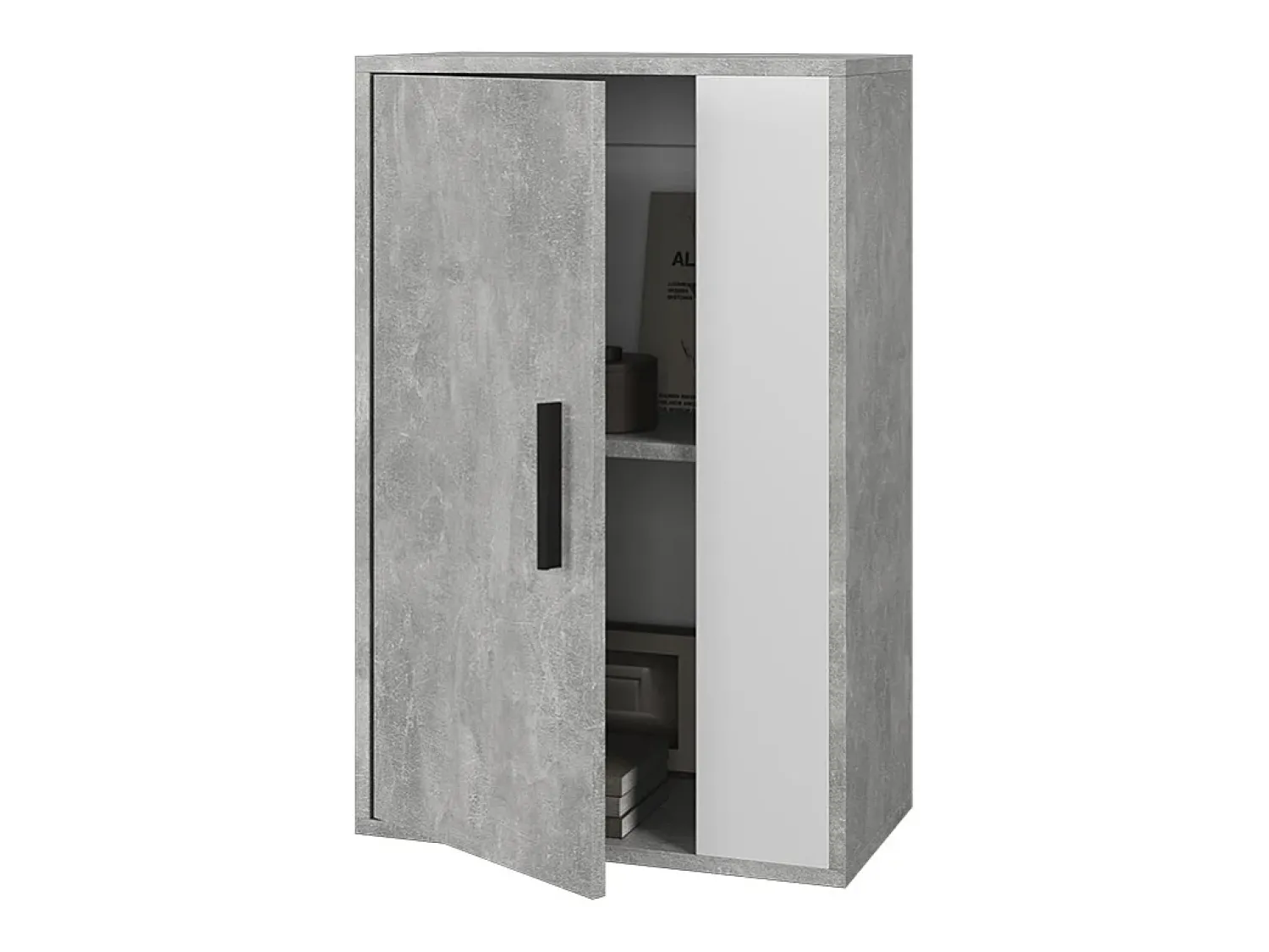Prateleira|Vicco Hängeschrank concreto/branco 50.1x28.3x78.4 berno Cinzento claro