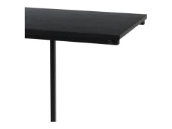 H&S Collection Mesa auxiliar con superficie de MDF negro^ Mesa De Apoio
