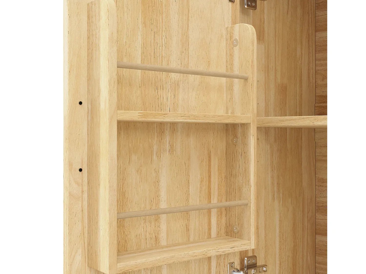 Móvel De Arrumação|Hauss Spole Ilha de cozinha com 2 portas e 3 gavetas, tampo extensível, padrão axadrezado, cor natural. Natural claro