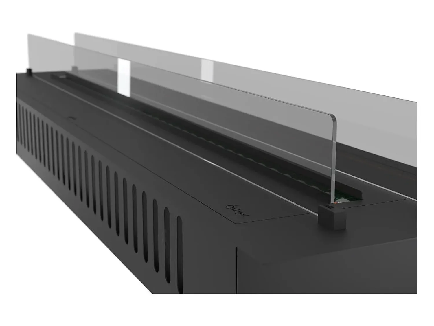 Outlet Invapo Insert 1800 Lareira a vapor embutida - Chama multicolorida 3D, app, tanque 3,6 l, recarga automática - 180 cm Preto