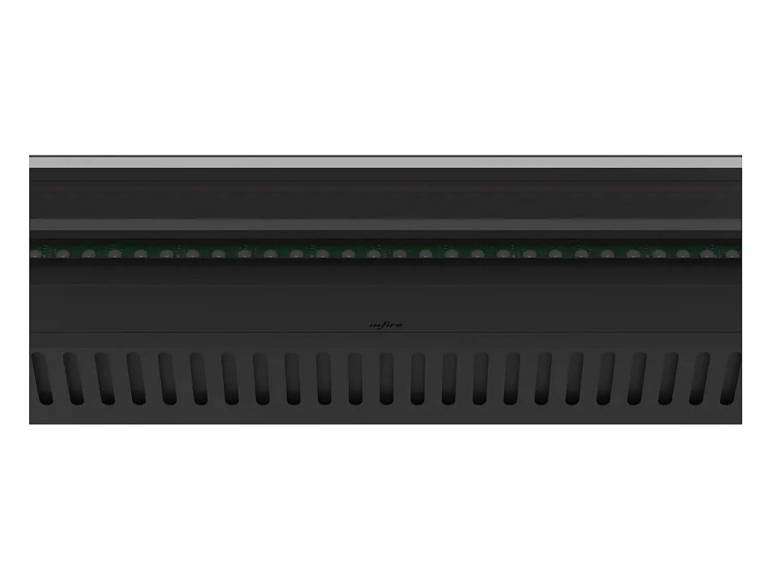 Lareira| Invapo Insert 1800 Lareira embutida a vapor de água - Chama multicolorida, efeito 3D e controle por aplicativo, tanque de 3,6 l - 180 cm Preto