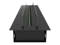 Lareira| Invapo Insert 1800 Lareira embutida a vapor de água - Chama multicolorida, efeito 3D e controle por aplicativo, tanque de 3,6 l - 180 cm Preto