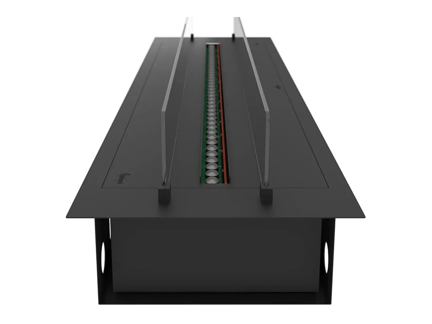 Lareira| Invapo Insert 1800 Lareira embutida a vapor de água - Chama multicolorida, efeito 3D e controle por aplicativo, tanque de 3,6 l - 180 cm Preto