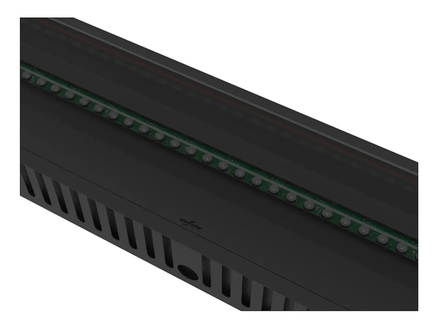 Invapo Insert 2200 Lareira embutida a vapor de água - Chama multicolorida, efeito 3D e controle por aplicativo, tanque de 4,8 l - 220 cm^ Lareira