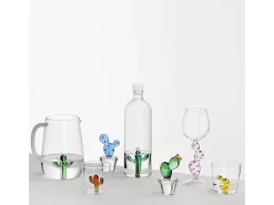 Acessório Vinho E Bar| Jarra de vidro borossilicato, Cacto, /âmbar 1000 ml, Desert Plants Verde