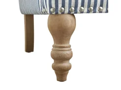 Poltrona*Dorel Home Jaya | Cadeira em linho riscado Azul