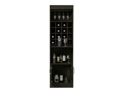 Móvel De Bar*TuHome Kava Espresso Melamine Bar Cabinet with Cup Shelf and Lower Cabinet, 180.6 cm X 51 cm X 34 cm, Multicolor Multicor