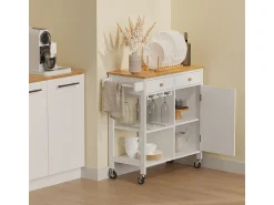 Móvel De Arrumação*Vicco Küchenwagen 89x40x87 trayz Branco