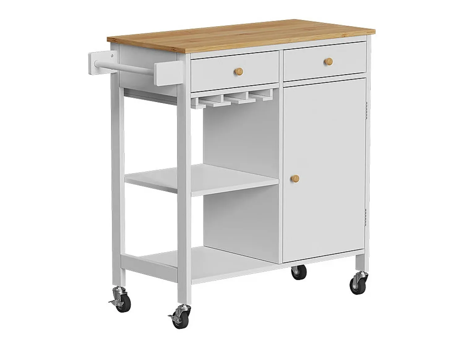 Móvel De Arrumação*Vicco Küchenwagen 89x40x87 trayz Branco