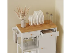 Móvel De Arrumação*Vicco Küchenwagen 89x40x87 trayz Branco