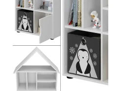 Prateleira|Vicco Kinderregal 71x32.1x112.2 estell Branco