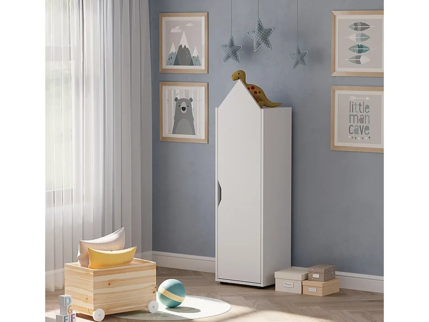 Prateleira|Vicco Kinderregal 36.4x32.1x130.9 estell Branco
