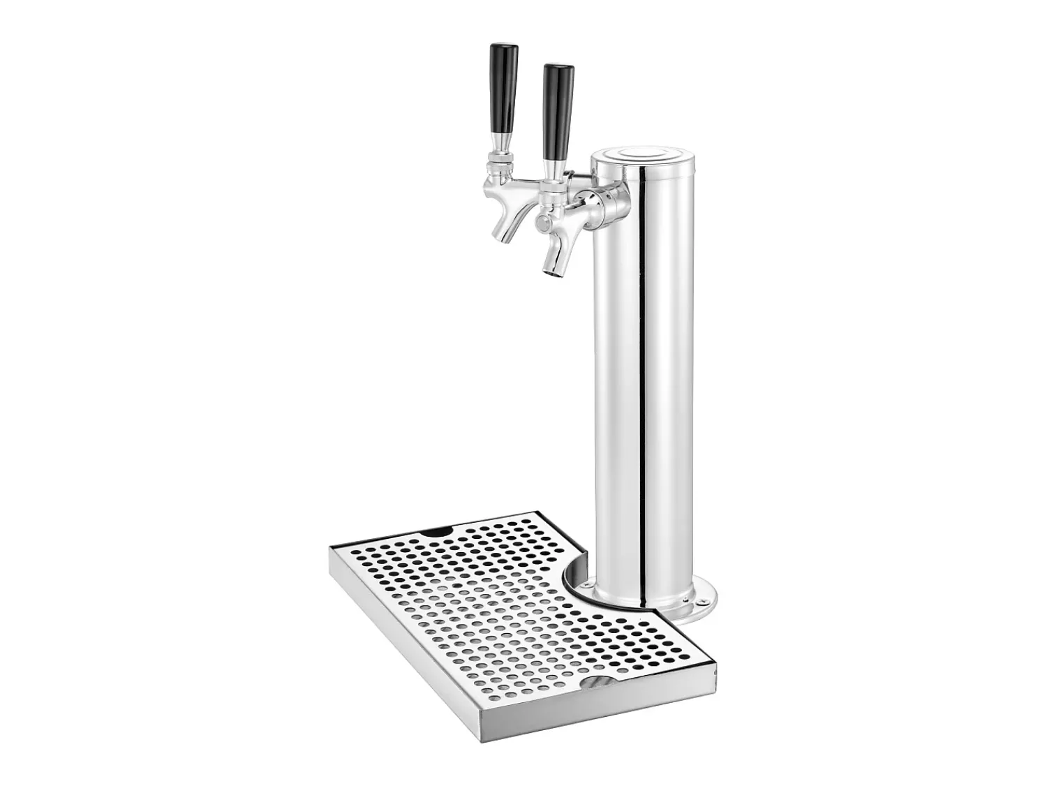 New Kit de Coluna de Cerveja SucceBuy, Kit de Coluna de Cerveja com Duplo Robô, Distribuidor de Cerveja e Bebida de Aço Inoxidável, para Bar Restaurante Prateado
