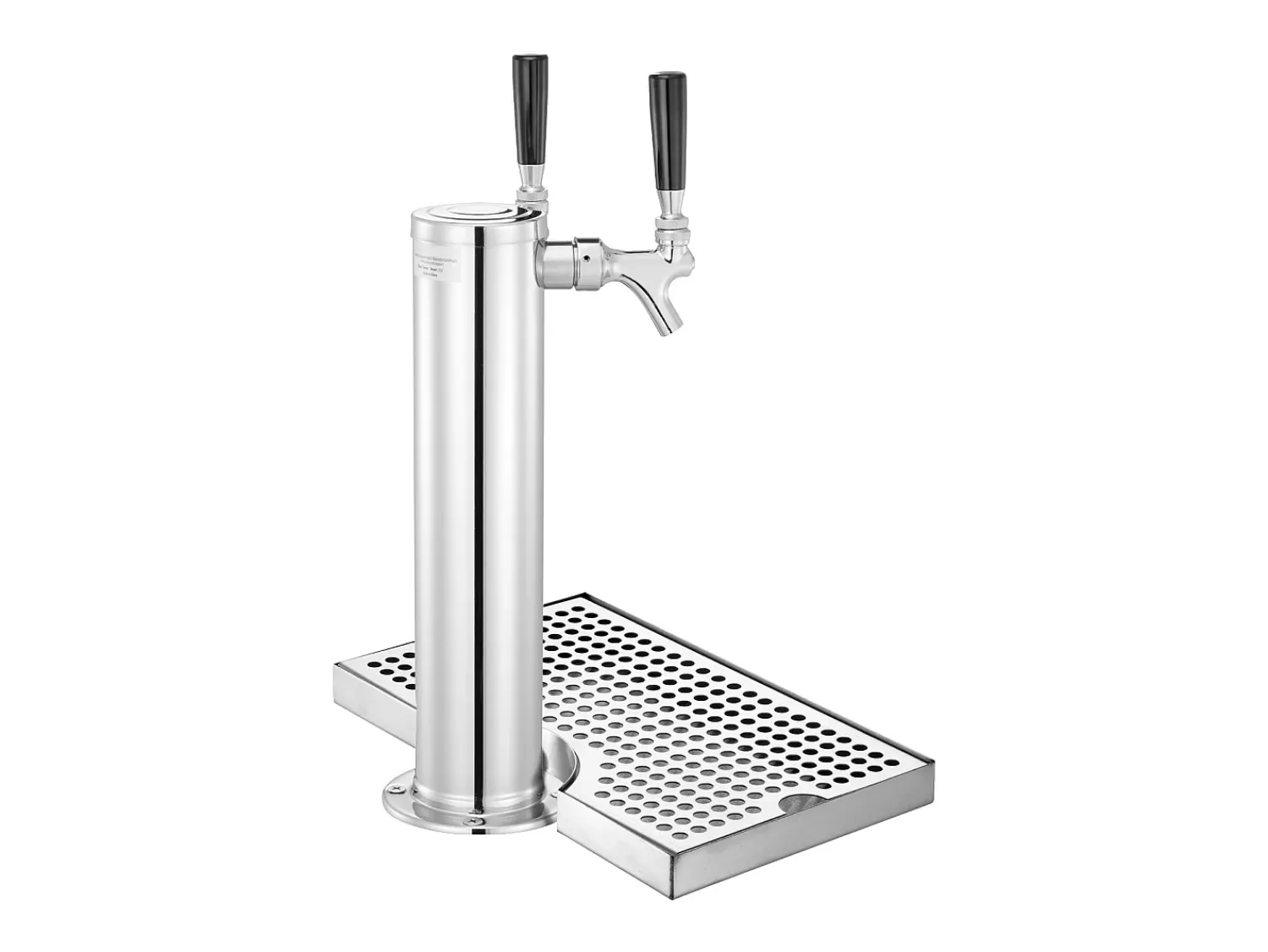 New Kit de Coluna de Cerveja SucceBuy, Kit de Coluna de Cerveja com Duplo Robô, Distribuidor de Cerveja e Bebida de Aço Inoxidável, para Bar Restaurante Prateado