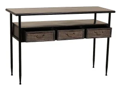 Consola| Kit de corredor de metal marrom Castanho
