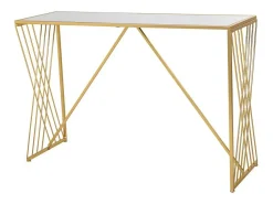 Consola* Kit para corredor em metal Dourado