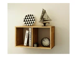 Biblioteca|Loft24 Kiwi | Estante combinada com secretária em branco Natural claro
