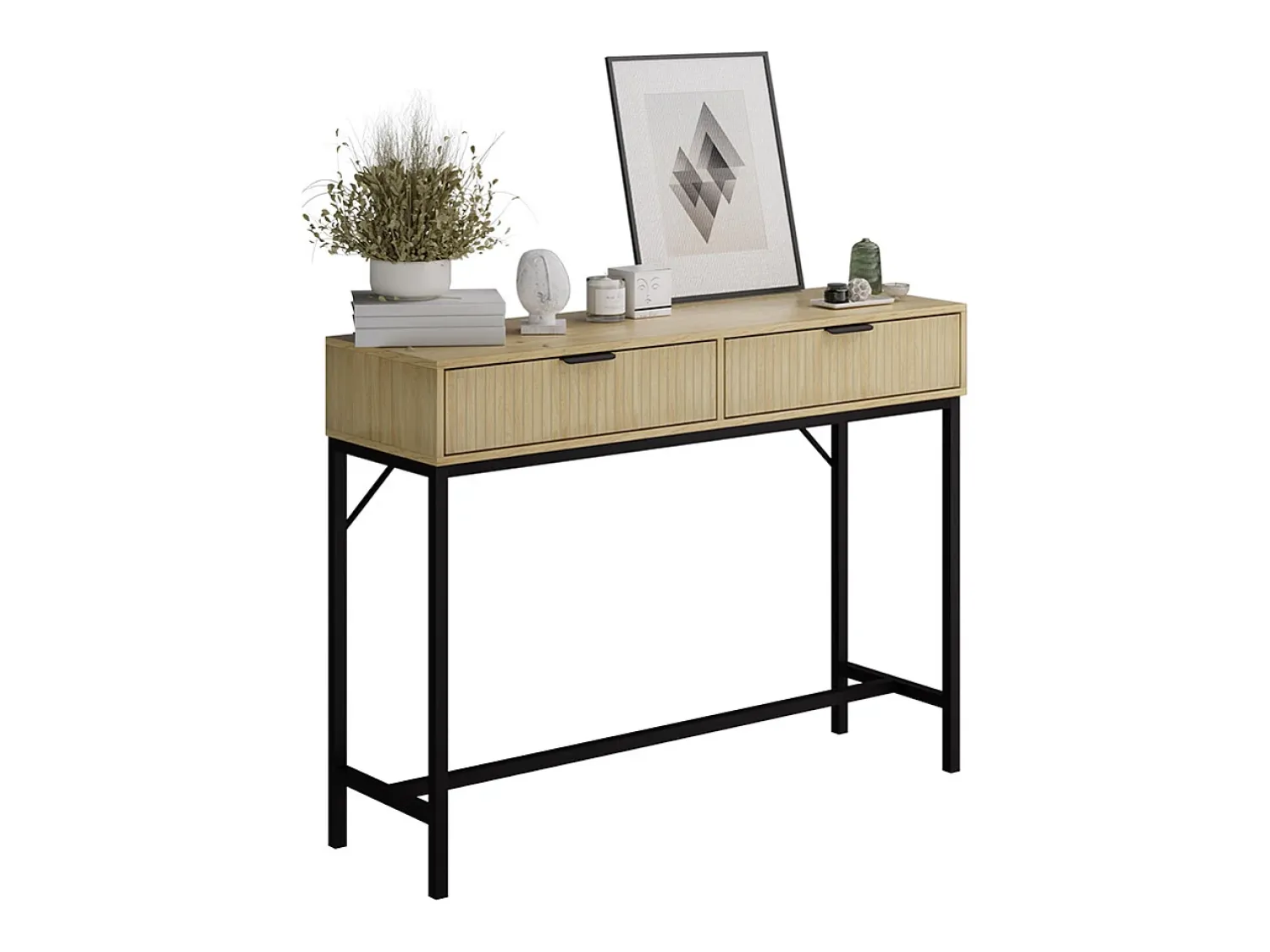 Consola|Vicco Konsolentisch carvalho 100x30x75 lennox Natural claro