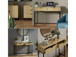 Consola|Vicco Konsolentisch carvalho 100x30x75 lennox Natural claro