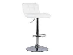 Banco*Homemania Kurt - Banqueta de couro ecológico - Conjunto de 2 peças Branco