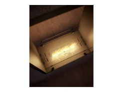 New Lareira a Bioetanol 2 Lados 1000 Slim Vert Embutida com Duas Frentes - Fosco, com Vidro, Queimador de 1L, Design Moderno Preto